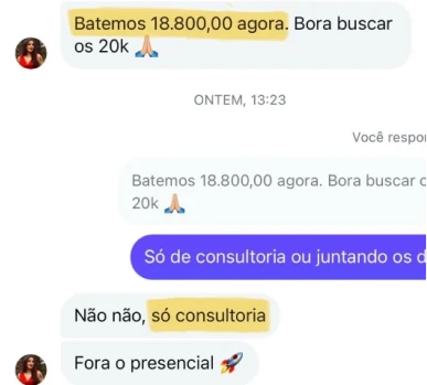 18k só de consultoria por mês de mentoria ZENITH