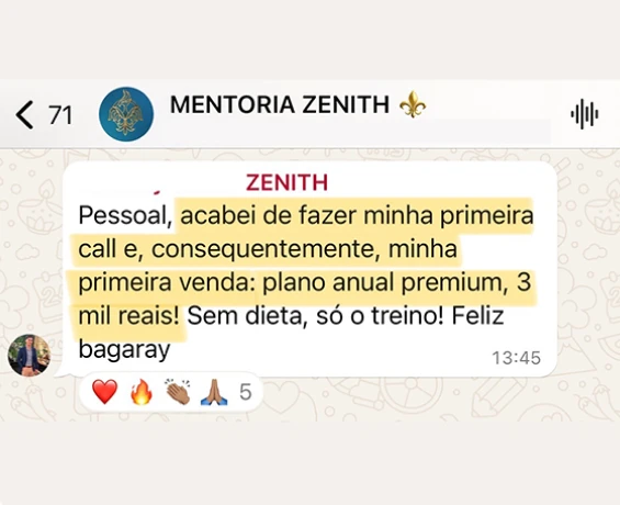 Fez a sua primeira venda logo já na primeira callR$ 3.000,00