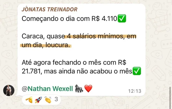 PARA VOCÊ FAZER MAIS DINHEIRO DO QUE IMAGINAVA SER POSSÍVEL