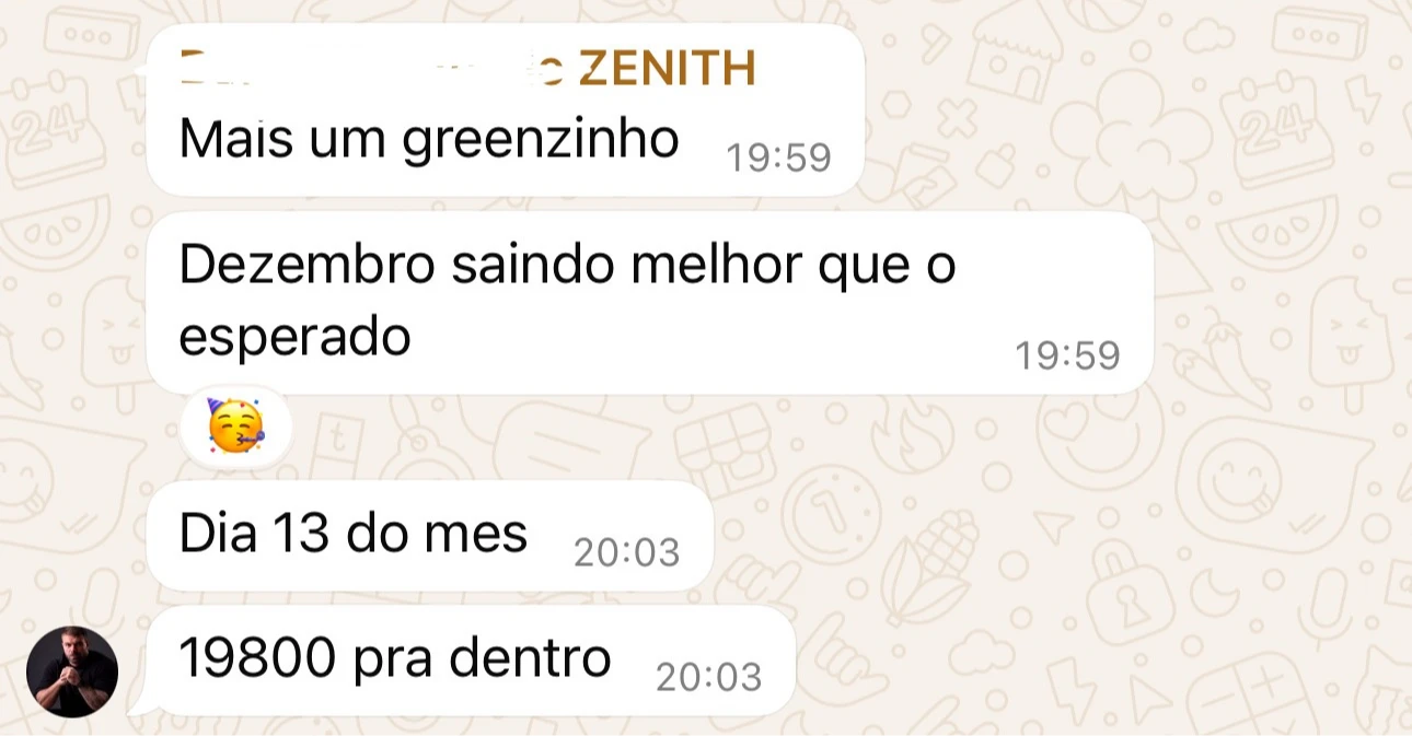Confira o feedback de nosso aluna