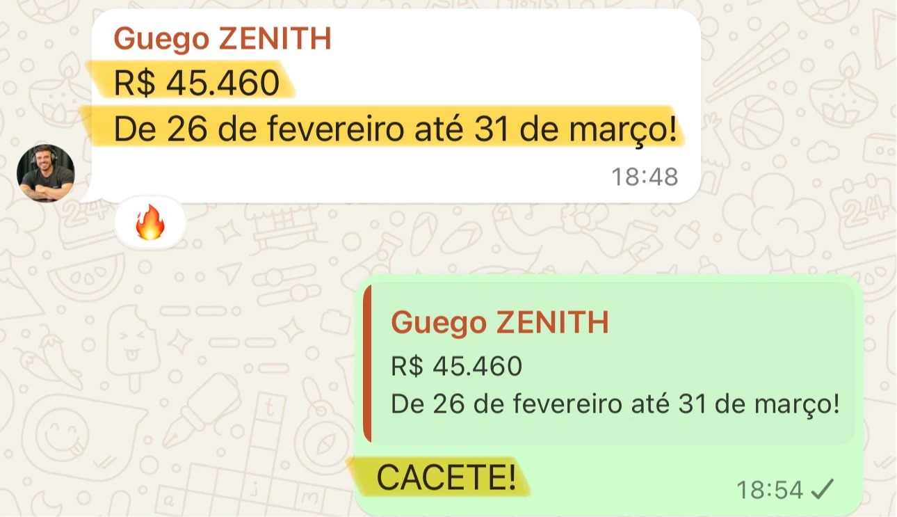 Confira o feedback de nosso aluna