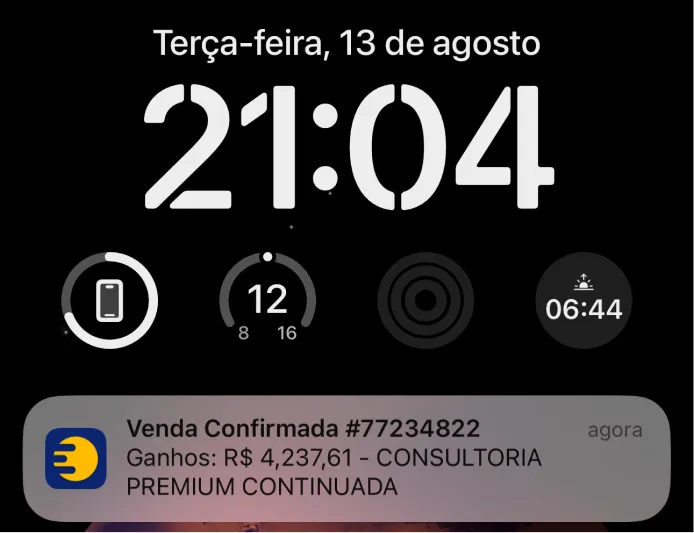 Confira o feedback de nosso aluno