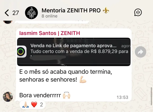 Confira o feedback de nossa aluna