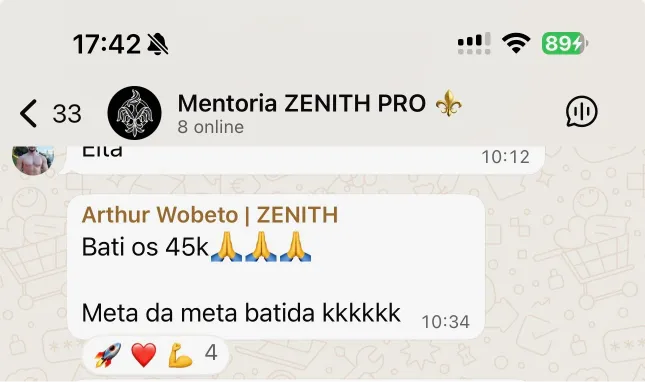 Confira o feedback de nosso aluno
